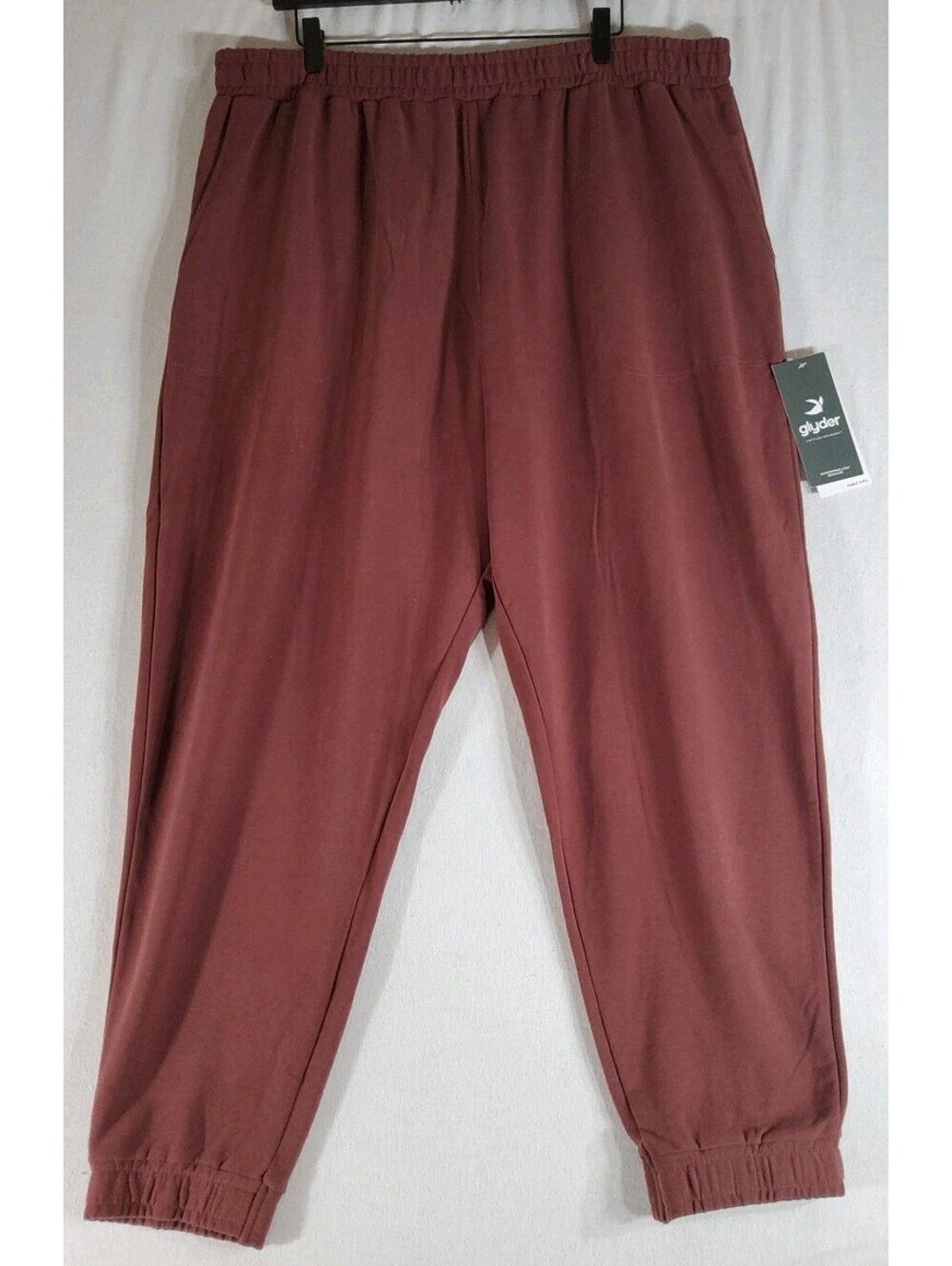 Glyder Vtg Oversized Jogger Pants Women's 3x Cabernet New With Tag $84 Retail - Picture 4 of 10